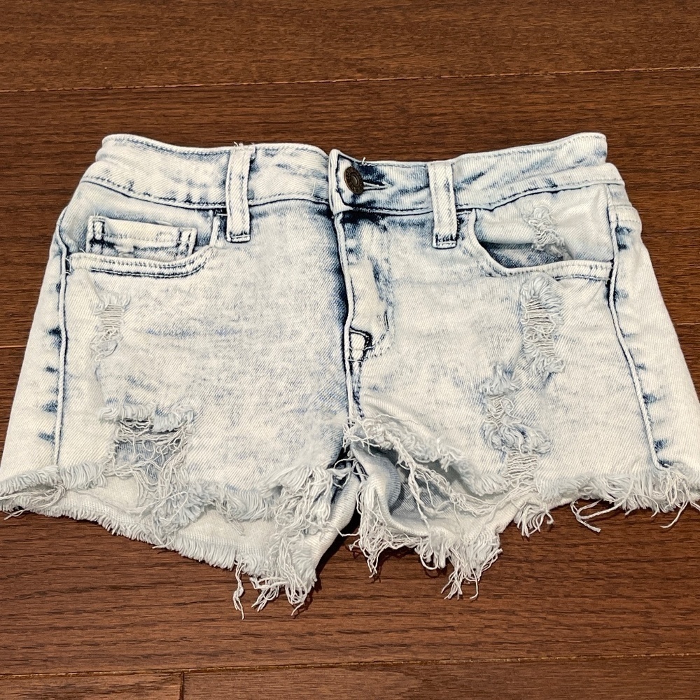 Distressed Denim Kids Shorts